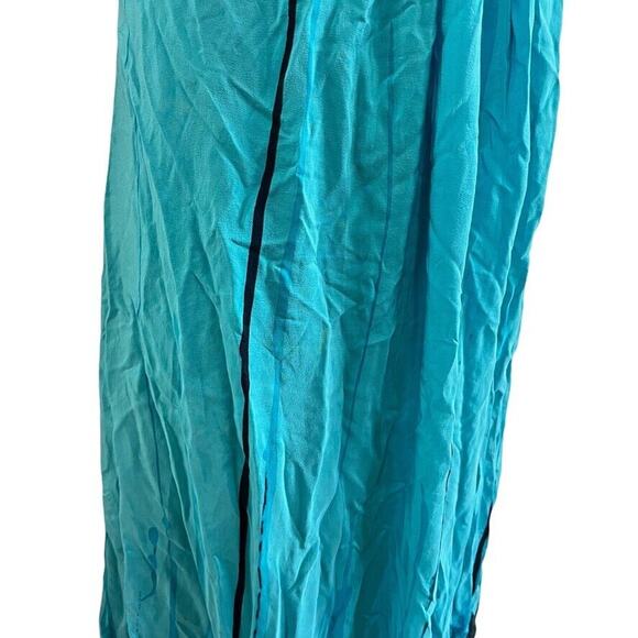 Decode 1.8 Womens Blue 100% Silk Print Sleeveless Empire Waist Dress sz 8w - Picture 5 of 16